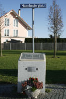 Gedenktstein FlugzeugunglÃ¼ck Manchester