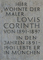 Gedenktafel fÃ¼r Lovis Corinth - Gedenktafel fÃ¼r Lovis Corinth (2012)