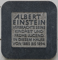Gedenktafel Albert Einstein - Gedenktafel Albert Einstein (2013)