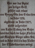 Gedenktafel an das Heiliggeistspital - Gedenktafel an das Heiliggeistspital (2009)