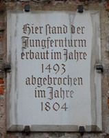 Gedenktafel - Jungfernturm - Gedenktafel - Jungfernturm (2012)