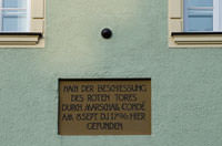 Gedenktafel - Kanonenkugel - Gedenktafel - Kanonenkugel ()