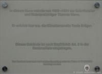 Gedenktafel - Thomas Mann