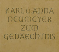 Gedenktafel - Karl und Anna Neumeyer - Gedenktafel - Karl und Anna Neumeyer (2011)