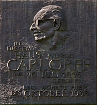 Gedenktafel - Carl Orff - Gedenktafel - Carl Orff (2011)