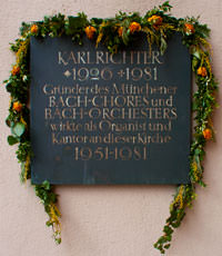 Gedenktafel - Karl Richter - Gedenktafel - Karl Richter (2011)