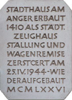 Gedenktafel - Stadthaus - Gedenktafel - Stadthaus (2010)