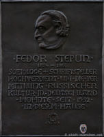 Gedenktafel - Fedor Stepun