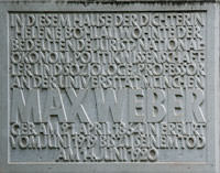 Gedenktafel fÃ¼r Max Weber - Gedenktafel fÃ¼r Max Weber (2012)