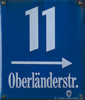 Hausnummer - OberlÃ¤nderstraÃe