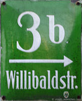 Hausnummer - WillibaldstraÃe