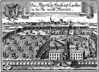 Albertinisches Haus mit Kapelle in der   Au