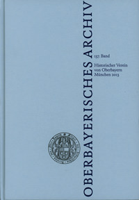  - Oberbayerisches Archiv - Band 137 - 2013 (1200000137)